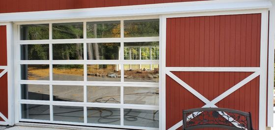 Porta sezionale isolata del garage della lega di alluminio con apertura verticale/orizzontale automatica